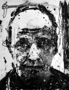 Frank, 2020, 57 x 43 cm, Carborundum