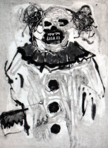 The Joker, 2024, 40 x 30 cm, Carborundum, Auflage: 10