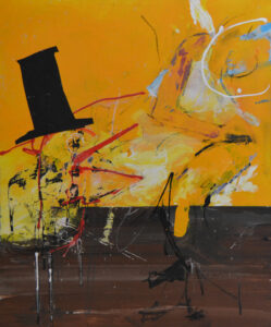 TOM: Jonathan in Rage, 60 x 50 cm, Acryl auf Papier/Holz