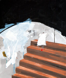 Stairway to Heaven, 60 x 50 cm, Acryl auf Papier/Leinwand
