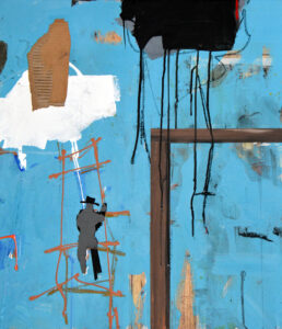 Tears in Heaven, 60 x 50 cm, Acryl auf Papier/Leinwand