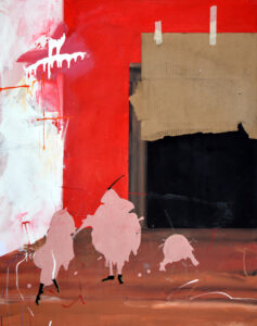 Carpet Crawler, 100 x 80 cm, Acryl auf Papier/Leinwand